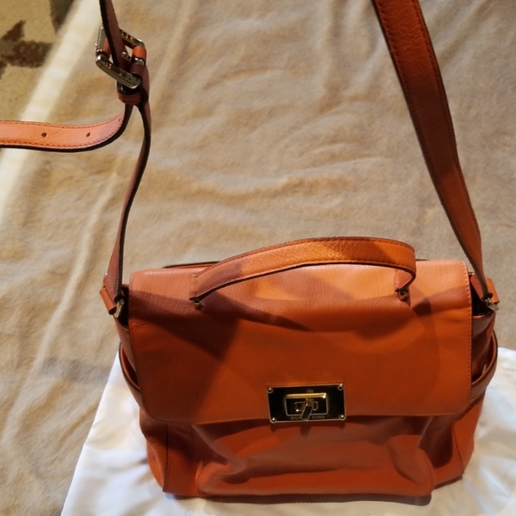 Michael Kors orange leather ladies handbag - Picture 2 of 7